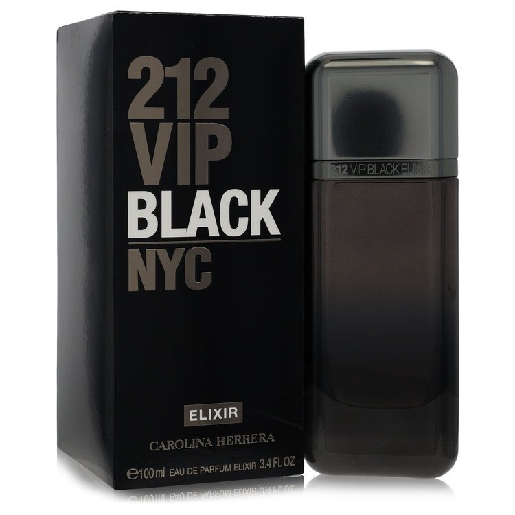 212 Vip Black Elixir 3.4 oz Eau De Parfum Spray For Men By Carolina Herrera
