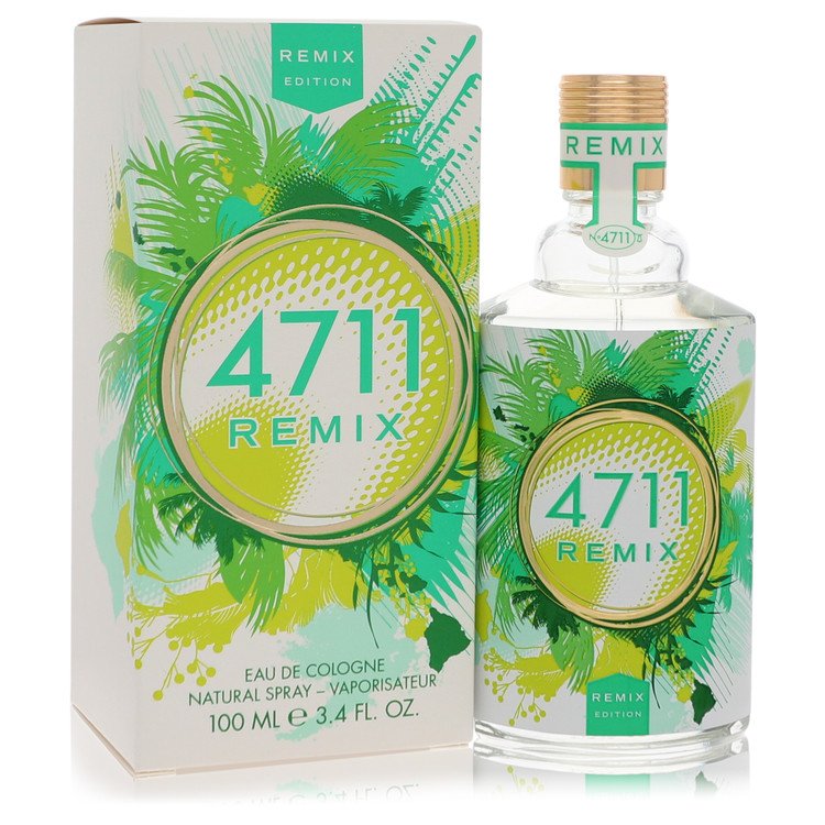 4711 Remix Green Oasis Eau De Cologne Spray 3.4 oz Eau De Cologne Spray (Unisex) For Men By 4711