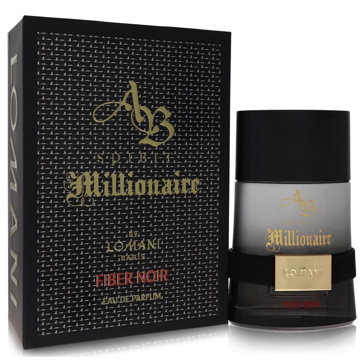 Ab Spirit Millionaire Fiber Noir 3.3 oz Eau De Parfum Spray For Men By Lomani