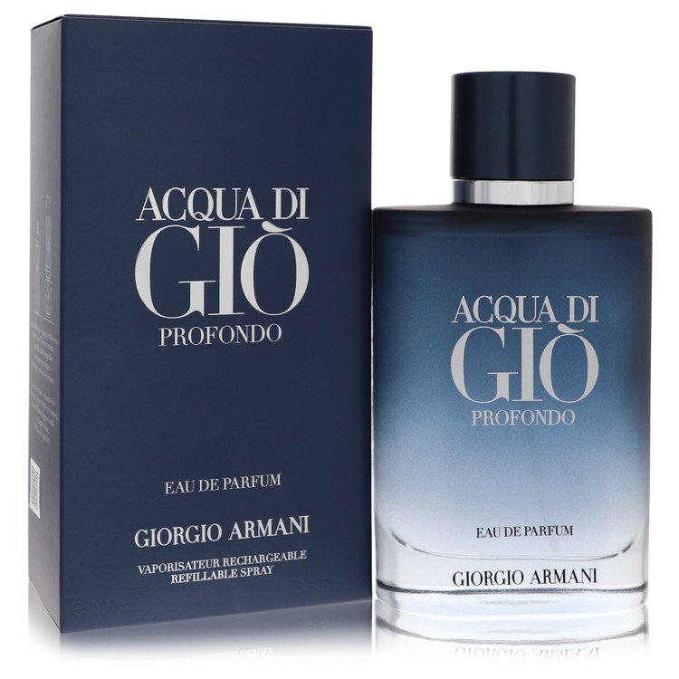 Acqua Di Gio Profondo 3.3 oz Eau De Parfum Spray Refillable For Men By Giorgio Armani
