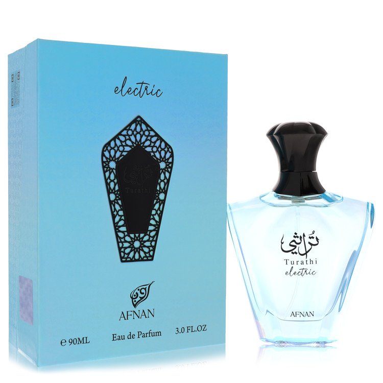 Afnan Turathi Electric Eau De Parfum Spray 3 oz Eau De Parfum Spray (Unisex) For Men By Afnan