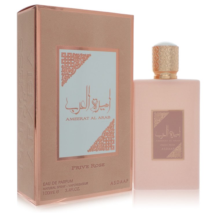 Lattafa Asdaaf Ameerat Al Arab Prive Rose Eau De Parfum Spray 3.4 oz Eau De Parfum Spray (Unisex) For Women By Lattafa
