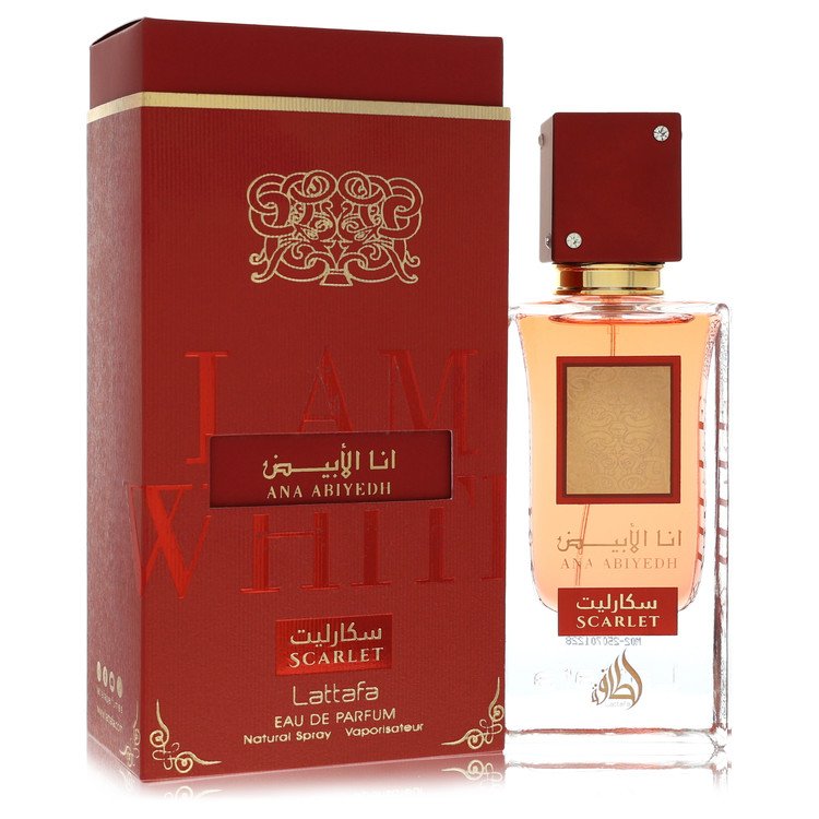 Ana Abiyedh I Am White Scarlet Eau De Parfum Spray 2 oz Eau De Parfum Spray (Unisex) For Men By Lattafa