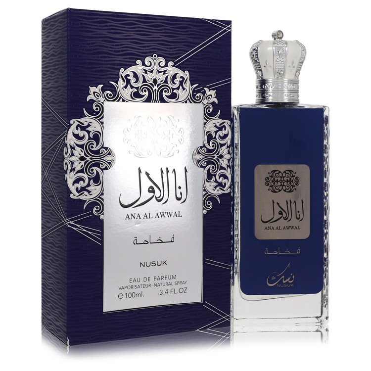Ana Al Awwal Blue 3.4 oz Eau De Parfum Spray For Men By Nusuk