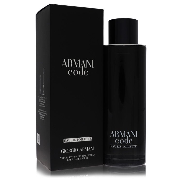 Armani Code Eau De Toilette Spray Refillable By Giorgio Armani 6.7 oz Eau De Toilette Spray Refillable For Men By Giorgio Armani