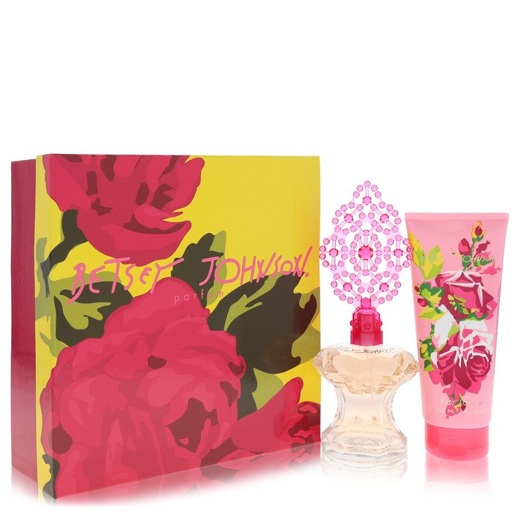 Betsey Johnson Gift Set 3.4 oz Eau De Parfum Spray + 6.7 oz Body Lotion For Women By Betsey Johnson