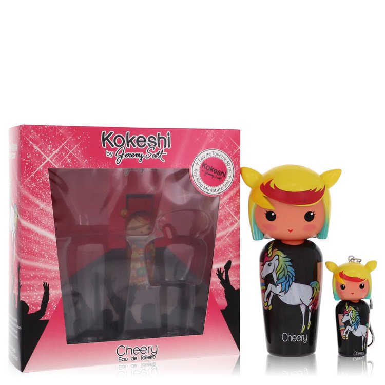 Kokeshi Cheery 1.7 oz Eau De Toilette Spray + Free Key Ring Mini EDT Spray For Women By Kokeshi