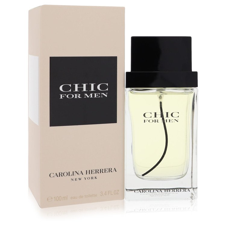 Chic 3.4 oz Eau De Toilette Spray For Men By Carolina Herrera