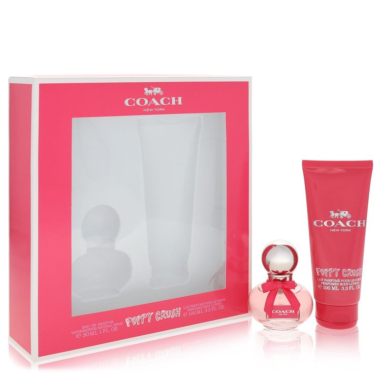 Coach Poppy Crush Gift Set 1 oz Eau De Parfum Spray + 3.3 oz Body Lotion For Women By Coach