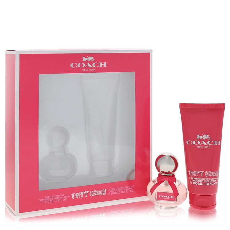 Coach Poppy Crush Gift Set 1 oz Eau De Parfum Spray + 3.3 oz Body Lotion For Women By Coach