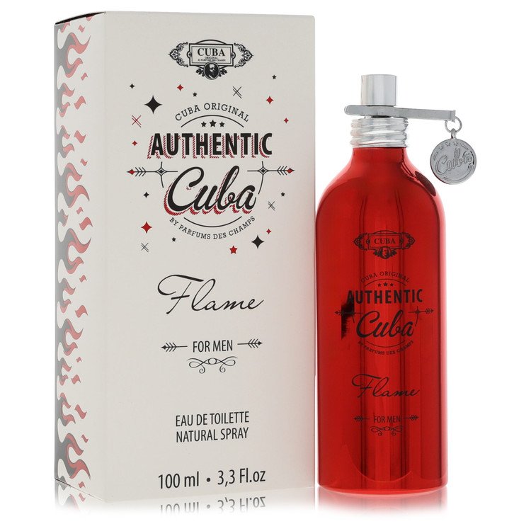 Cuba Authentic Flame 3.3 oz Eau De Toilette Spray For Men By Fragluxe