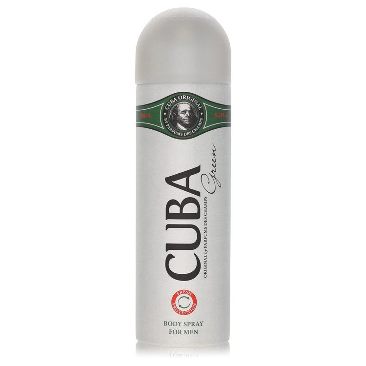 Cuba Green 6.7 oz Deodorant Spray For Men By Fragluxe