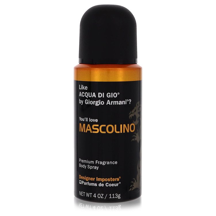 Designer Imposters Mascolino 4 oz Body Spray For Men By Parfums De Coeur