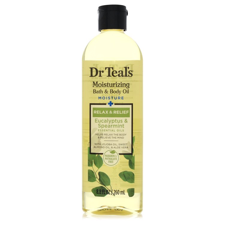 Dr Teal's Bath Additive Eucalyptus Oil 8.8 oz Pure Epson Salt Body Oil Relax & Relief with Eucalyptus & Spearmint For Women By Dr Teal's