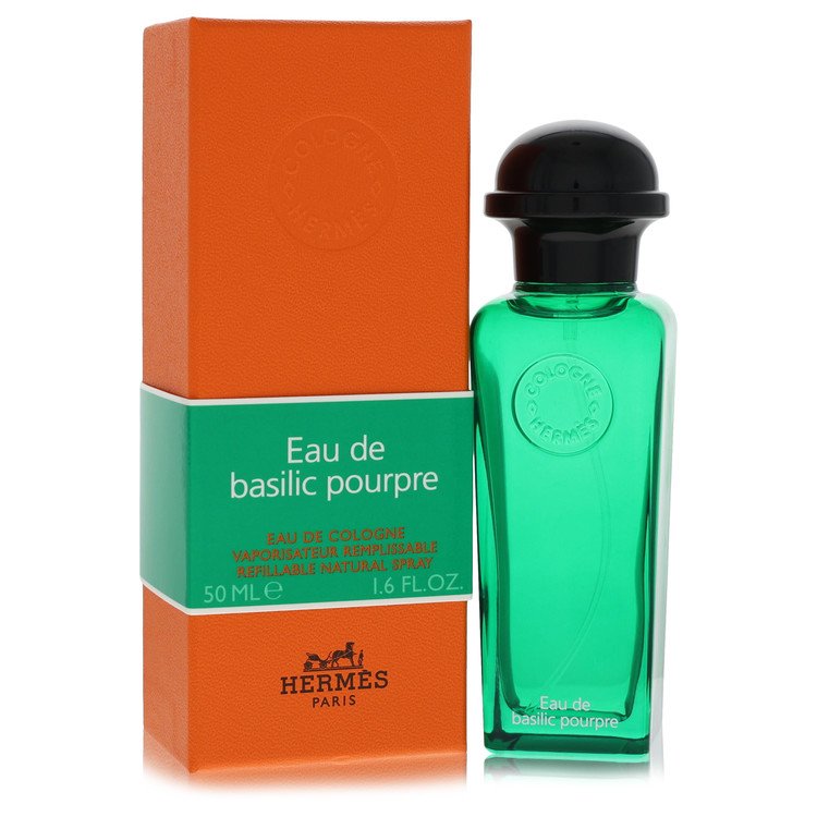 Eau De Basilic Pourpre Eau De Cologne Refillable Spray 1.6 oz Eau De Cologne Refillable Spray (Unisex) For Women By Hermes