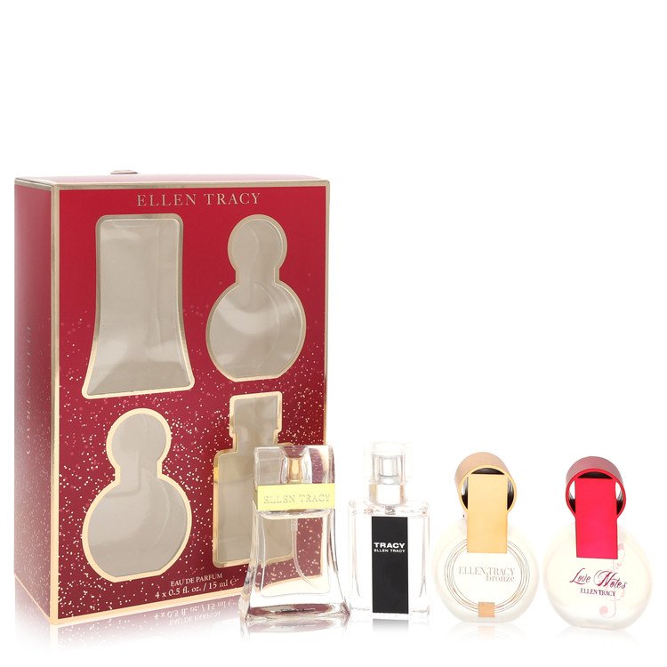 Ellen Tracy Gift Set 0.5 oz Ellen Tracy EDP Spray + 0.5 oz Tracy EDP Spray + 0.5 oz Ellen Tracy Bronze + 0.5 oz Love Notes EDP Spray For Women By Ellen Tracy