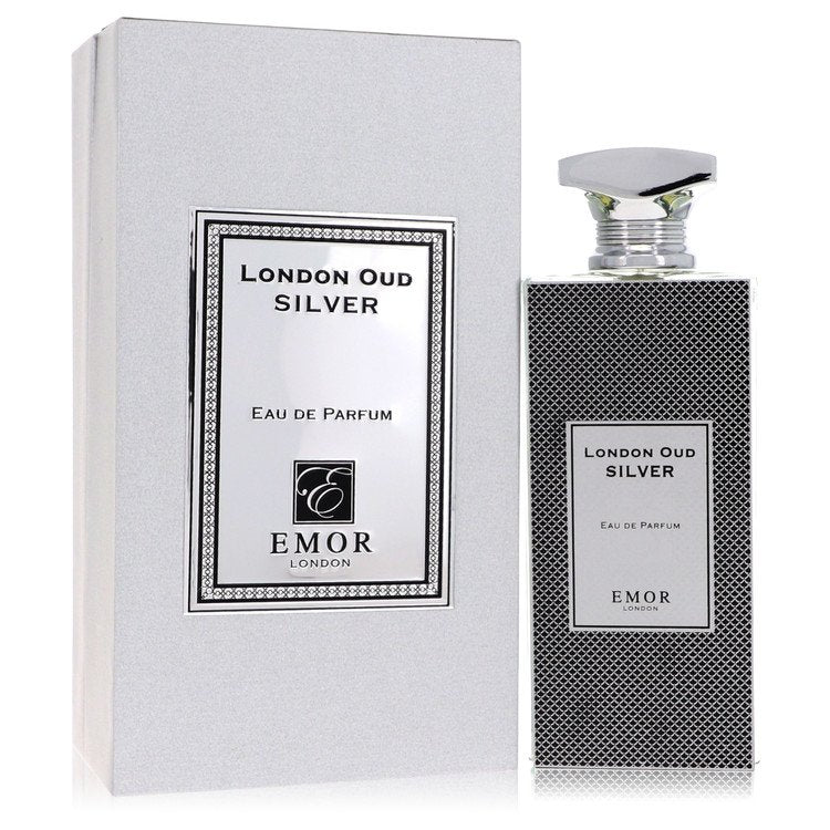 Emor London Oud Silver Eau De Parfum Spray 4.2 oz Eau De Parfum Spray (Unisex) For Men By Emor London