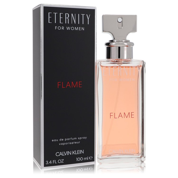 Eternity Flame 3.4 oz Eau De Parfum Spray For Women By Calvin Klein