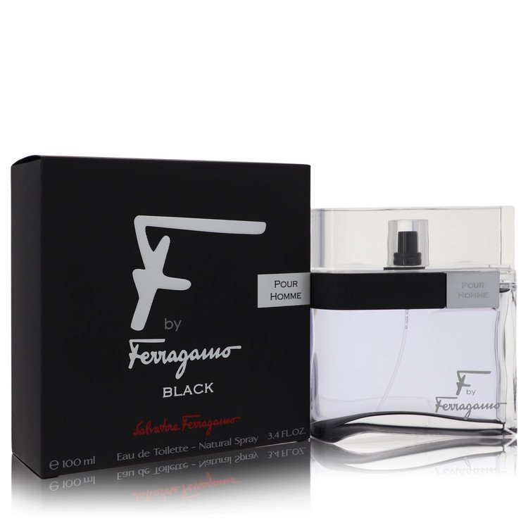 F Black 1.7 oz Eau De Toilette Spray For Men By Salvatore Ferragamo