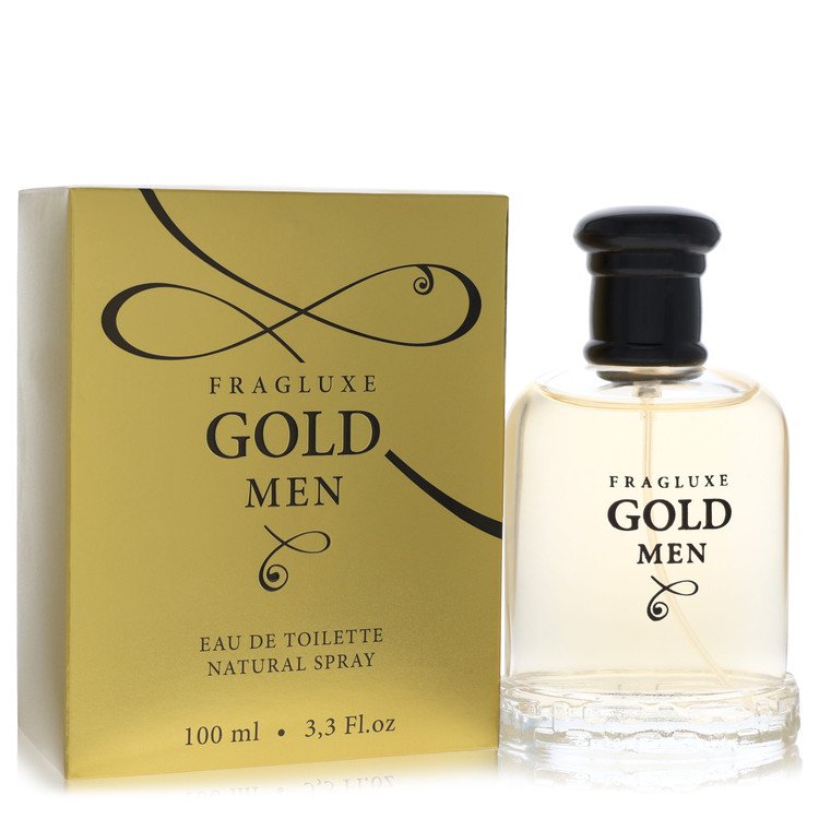 Fragluxe Gold 3.3 oz Eau De Toilette Spray For Men By Fragluxe