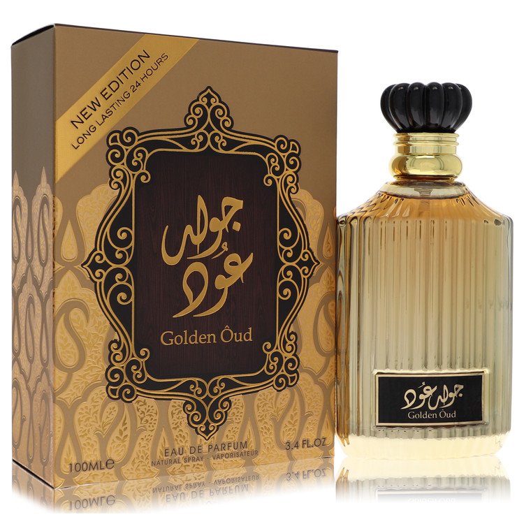 Lattafa Asdaaf Golden Oud Eau De Parfum Spray 3.4 oz Eau De Parfum Spray (Unisex) For Men By Lattafa