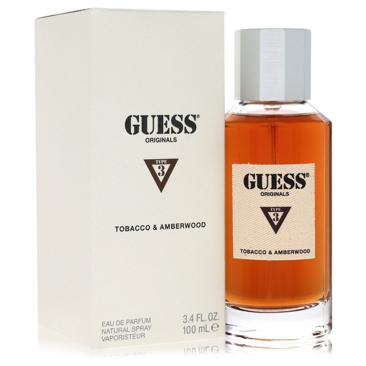 Guess Originals Type 3 Tabacco & Amberwood 3.4 oz Eau De Parfum Spray For Men By Guess
