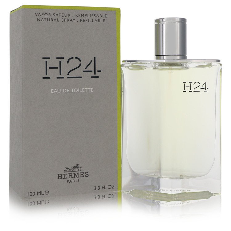 H24 3.3 oz Eau De Toilette Refillable Spray For Men By Hermes