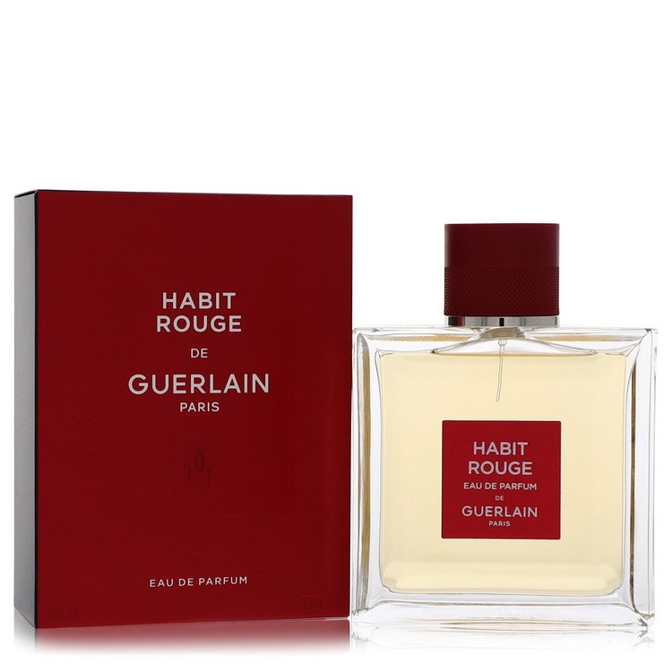 Habit Rouge 3.4 oz Eau De Parfum Spray For Men By Guerlain