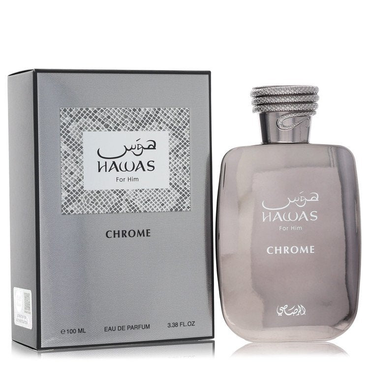 Hawas Chrome 3.4 oz Eau De Parfum Spray For Men By Rasasi
