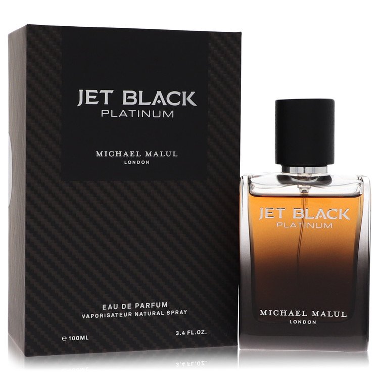 Jet Black Platinum 3.4 oz Eau De Parfum Spray For Men By Michael Malul