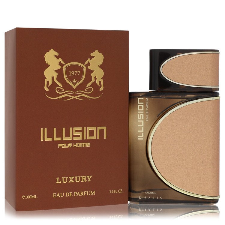 Khalis Illusion Luxury Collection 3.4 oz Eau De Parfum Spray For Men By Khalis