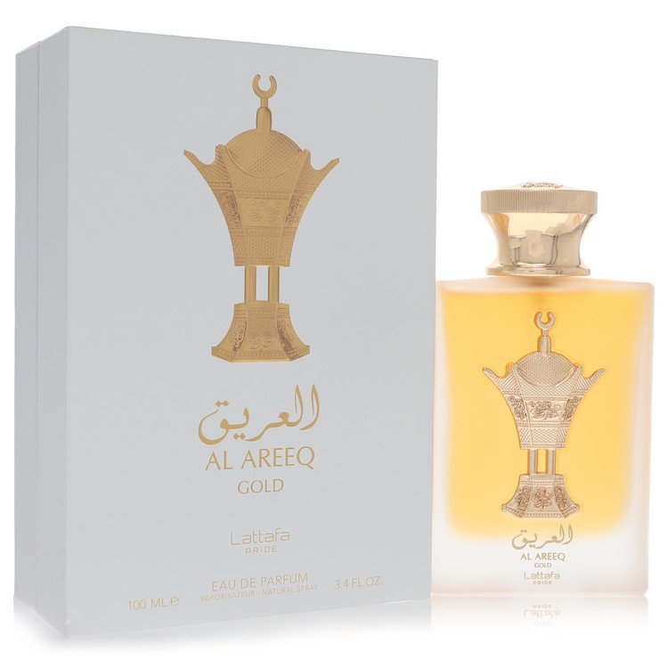 Lattafa Al Areeq Gold Eau De Parfum Spray 3.4 oz Eau De Parfum Spray (Unisex) For Men By Lattafa