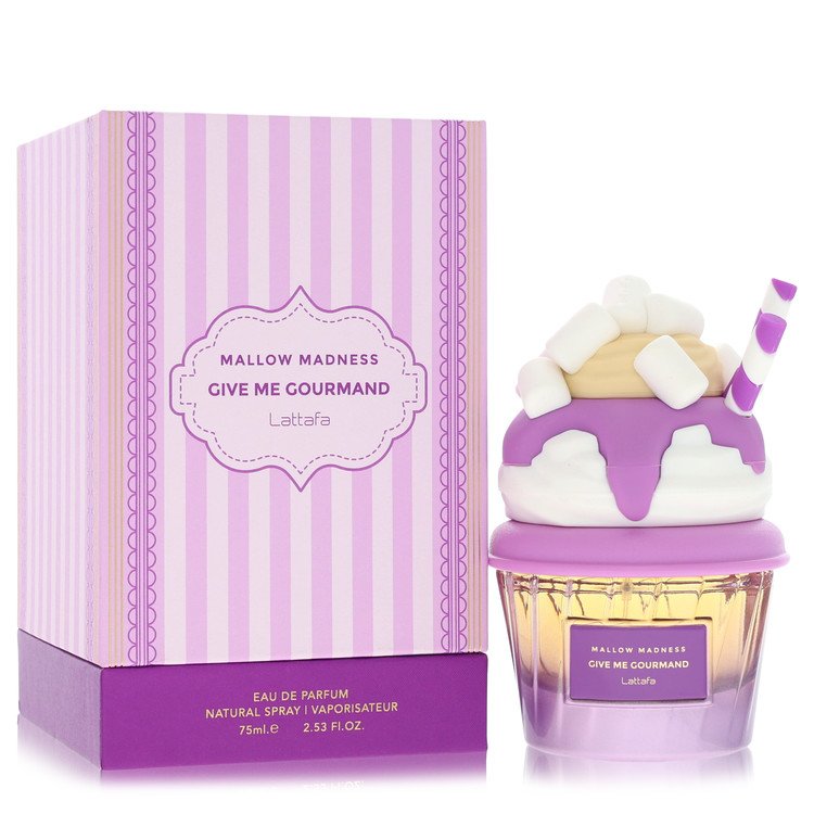Lattafa Give Me Gourmand Mallow Madness Eau De Parfum Spray 2.53 oz Eau De Parfum Spray (Unisex) For Women By Lattafa