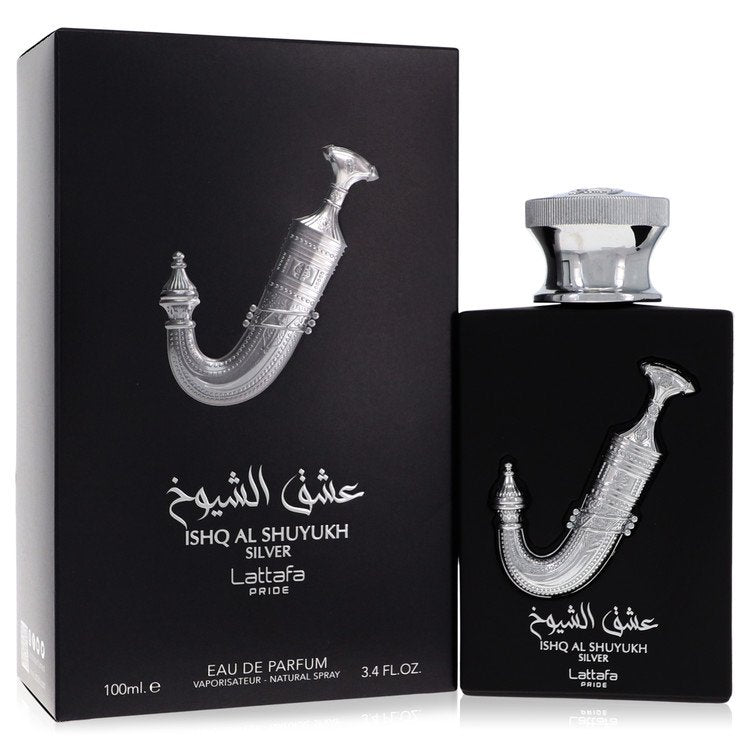 Lattafa Pride Ishq Al Shuyukh Silver Eau De Parfum Spray 3.4 oz Eau De Parfum Spray (Unisex) For Men By Lattafa