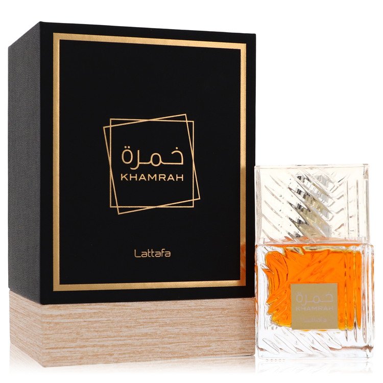 Lattafa Khamrah Eau De Parfum Spray 3.4 oz Eau De Parfum Spray (Unisex) For Men By Lattafa