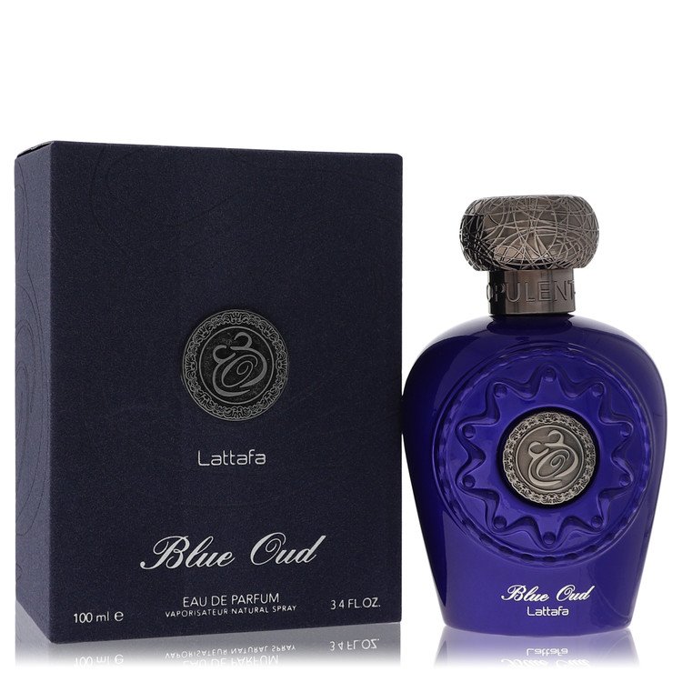 Lattafa Blue Oud Eau De Parfum Spray 3.4 oz Eau De Parfum Spray (Unisex) For Men By Lattafa