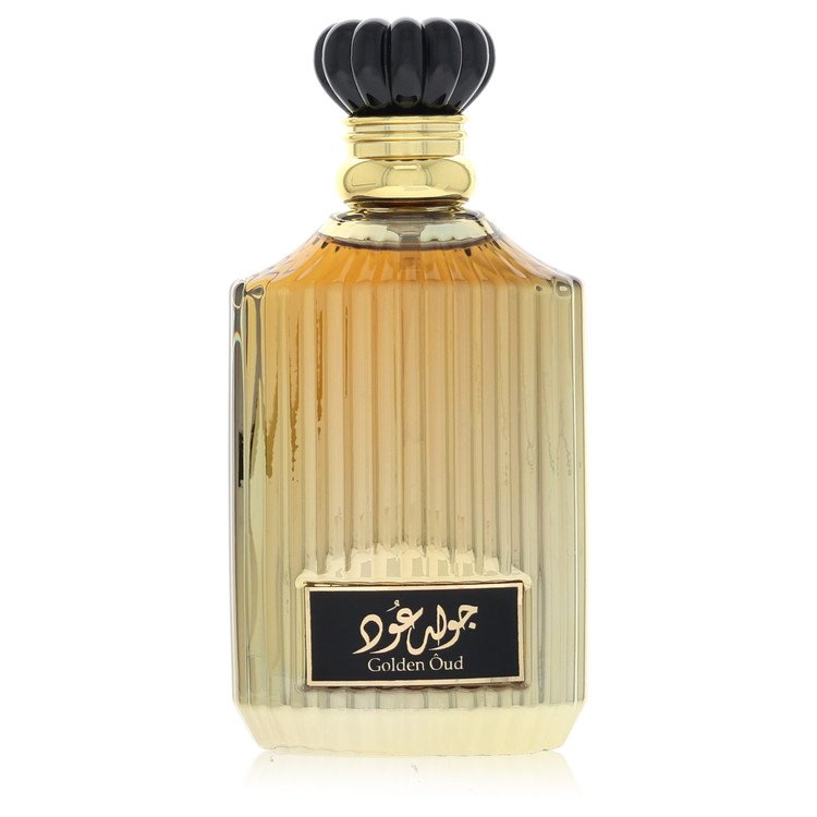 Lattafa Asdaaf Golden Oud Eau De Parfum Spray 3.4 oz Eau De Parfum Spray (Unisex New Packaging Unboxed) For Men By Lattafa