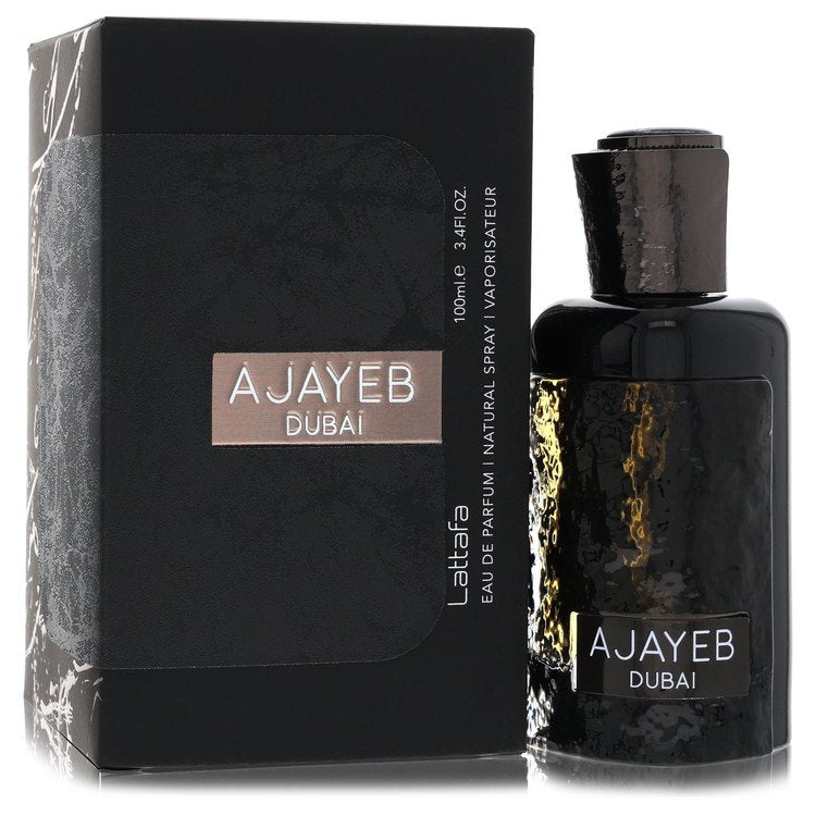 Lattafa Ajayeb Dubai Eau De Parfum Spray 3.4 oz Eau De Parfum Spray (Unisex) For Men By Lattafa