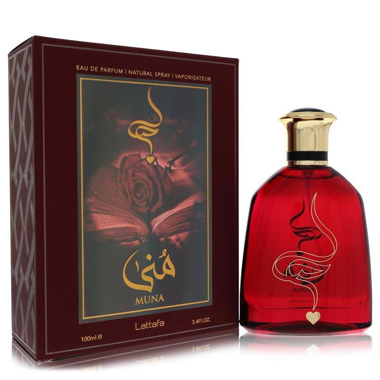 Lattafa Muna Eau De Parfum Spray 3.4 oz Eau De Parfum Spray (Unisex) For Women By Lattafa