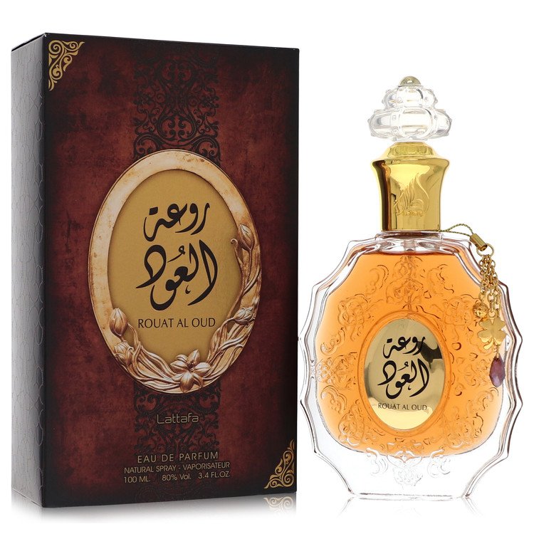Lattafa Rouat Al Oud Eau De Parfum Spray 3.4 oz Eau De Parfum Spray (Unisex) For Men By Lattafa