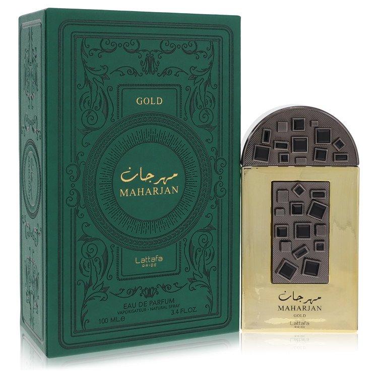 Lattafa Pride Maharjan Gold Eau De Parfum Spray 3.4 oz Eau De Parfum Spray (Unisex) For Men By Lattafa