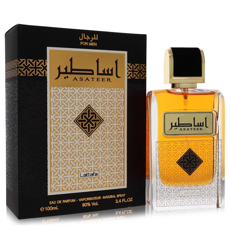 Lattafa Asateer 3.4 oz Eau De Parfum Spray For Men By Lattafa