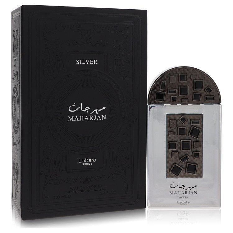 Lattafa Pride Maharjan Silver Eau De Parfum Spray 3.4 oz Eau De Parfum Spray (Unisex) For Men By Lattafa