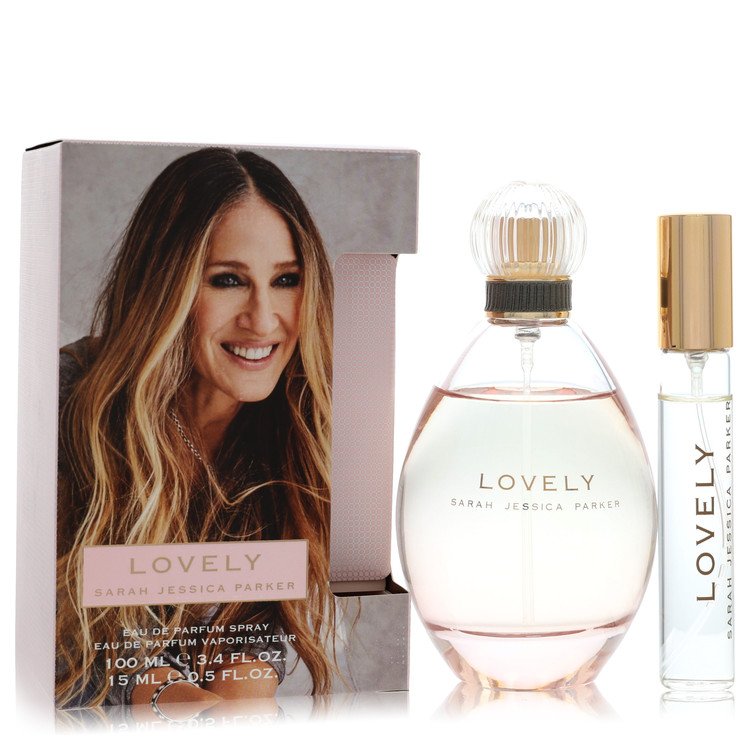 Lovely 3.4 oz Eau De Parfum Spray + 1/2 oz Travel EDP Spray For Women By Sarah Jessica Parker