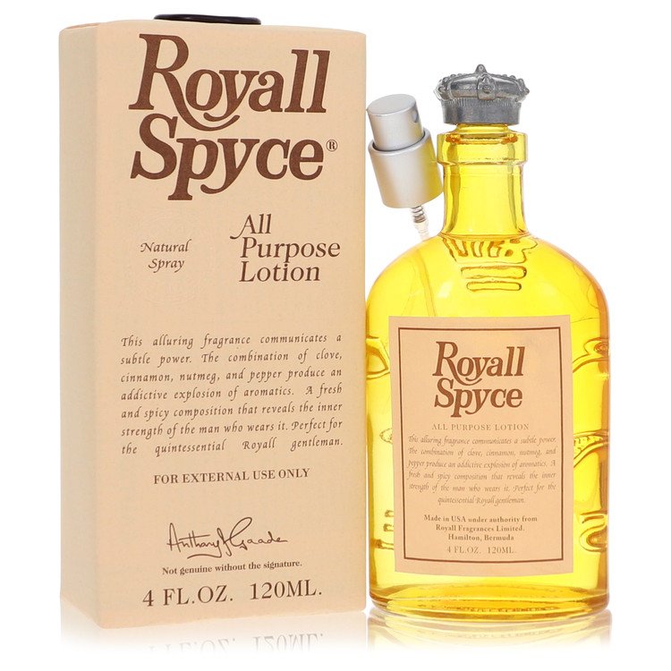 Royall Spyce 4 oz All Purpose Lotion / Cologne For Men By Royall Fragrances