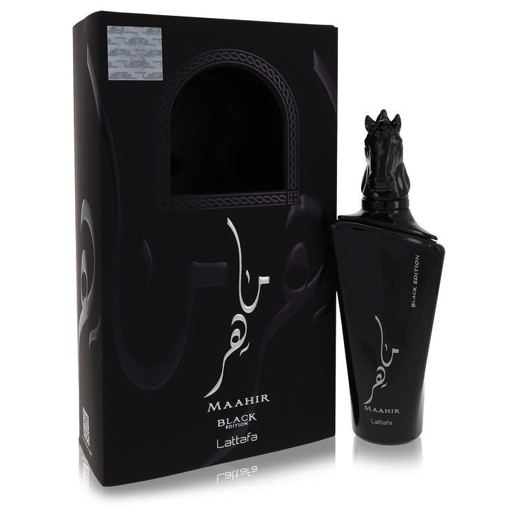 Maahir Black Edition Eau De Parfum Spray 3.4 oz Eau De Parfum Spray (Unisex) For Women By Lattafa