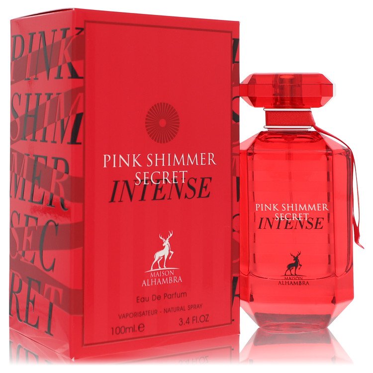 Maison Alhambra Pink Shimmer Secret Intense 3.4 oz Eau De Parfum Spray For Women By Maison Alhambra