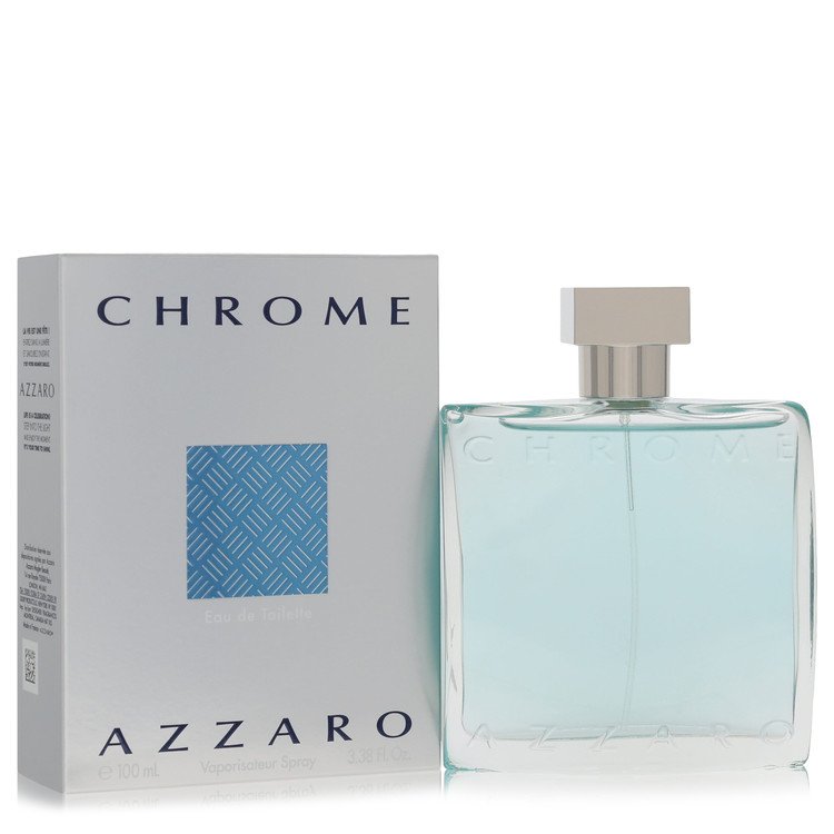 Chrome Eau De Toilette Spray By Azzaro 3.4 oz Eau De Toilette Spray For Men By Azzaro