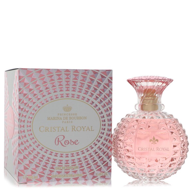 Marina De Bourbon Cristal Royal Rose 3.4 oz Eau De Parfum Spray For Women By Marina De Bourbon