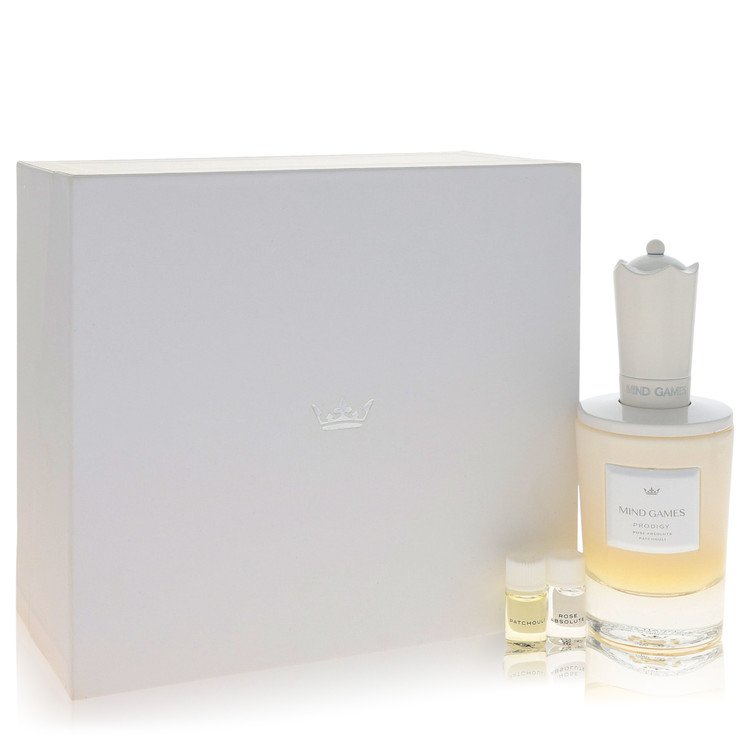 Mind Games Prodigy Gift Set By Mind Games 3.4 Extrait De Parfum Spray + Two .10 Mini Extract + Testing papers For Men By Mind Games